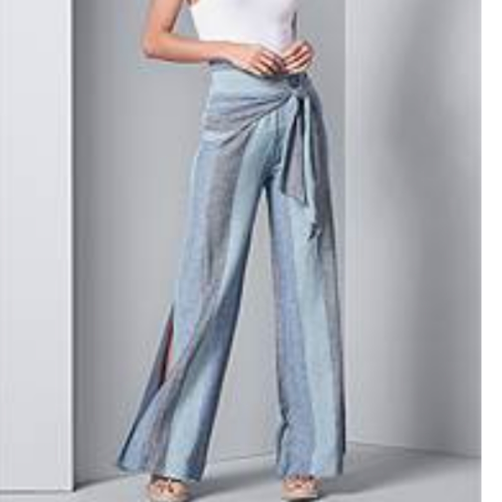 NWOT✨Tie Front High Waisted Linen Pants